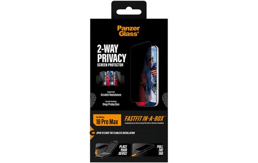 Protection d'écran pour iPhone 18 Pro Max - PanzerGlass 2-Way Privacy