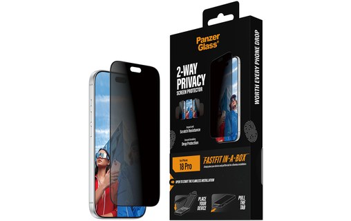 Protection d'écran pour iPhone 18 Pro - PanzerGlass 2-Way Privacy