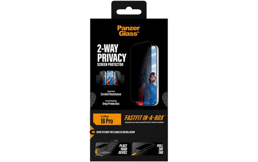 Protection d'écran pour iPhone 18 Pro - PanzerGlass 2-Way Privacy