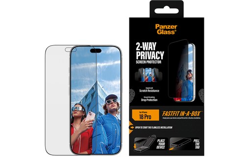 Protection d'écran pour iPhone 18 Pro - PanzerGlass 2-Way Privacy