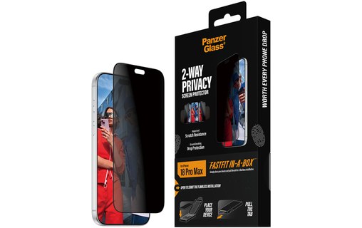 Protection d'écran pour iPhone 18 Pro Max - PanzerGlass 2-Way Privacy