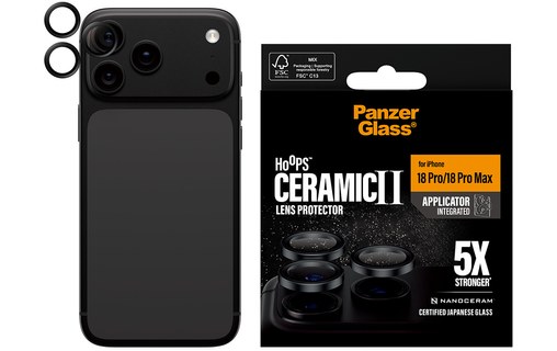 Protection caméra pour iPhone 18 Pro & Pro Max - PanzerGlass Hoops Ceramic