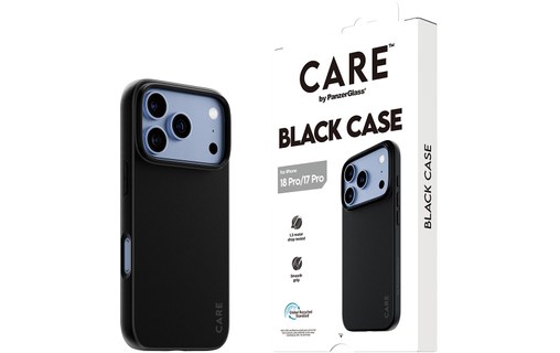 Coque pour iPhone 18 Pro - PanzerGlass CARE TPU - Noire