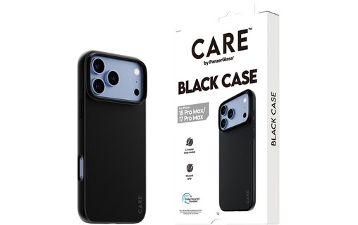Coque pour iPhone 18 Pro Max - PanzerGlass CARE TPU - Noire