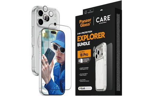 Pack de protection pour iPhone 18 Pro - PanzerGlass CARE 3-en-1 Flagship