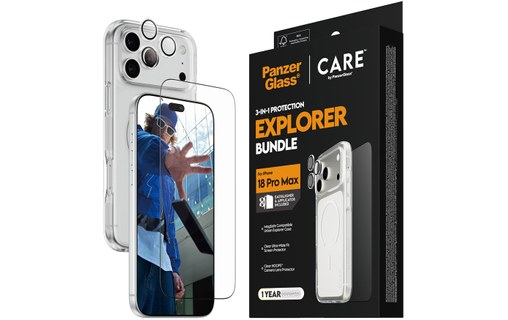 Pack de protection pour iPhone 18 Pro Max - PanzerGlass CARE 3-en-1 Flagship