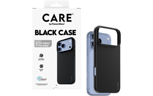 Coque pour iPhone 18 Pro Max - PanzerGlass CARE TPU - Noire