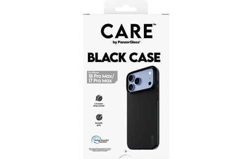 Coque pour iPhone 18 Pro Max - PanzerGlass CARE TPU - Noire
