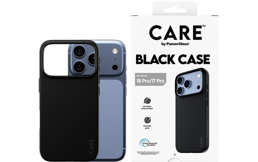 Coque pour iPhone 18 Pro - PanzerGlass CARE TPU - Noire