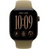 Apple Watch 12 5G - Aluminium Bronze sombre 42 mm - Bracelet Sport Olive M/L