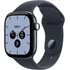 Apple Watch 12 5G - Céramique Bleu nuit 42 mm - Bracelet Sport Bleu marine M/L