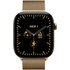 Apple Watch 12 5G - Titane Or brillant 46 mm - Bracelet Milanais Or brillant S/M