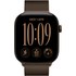 Apple Watch 12 - Aluminium Bronze sombre 46 mm - Bracelet Milanais Bronze M/L