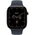 Apple Watch 12 5G - Titane 46 mm - Bracelet Sport Bleu marine S/M