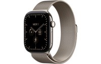 Apple Watch 12 5G - Titane Naturel 46 mm - Bracelet Milanais Naturel M/L