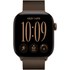 Apple Watch 12 - Aluminium Bronze sombre 42 mm - Bracelet Milanais Bronze