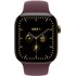 Apple Watch 12 5G - Titane 42 mm - Bracelet Sport Bordeaux M/L