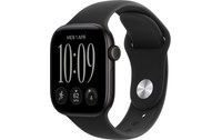 Apple Watch 12 5G - Aluminium Noir 42 mm - Bracelet Sport Noir M/L