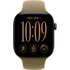 Apple Watch 12 - Aluminium Bronze sombre 46 mm - Bracelet Sport Olive S/M