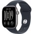 Apple Watch 12 5G - Aluminium Gris sidéral 42 mm Bracelet Sport Bleu marine M/L