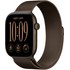 Apple Watch 12 - Aluminium Bronze sombre 46 mm - Bracelet Milanais Bronze M/L
