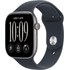 Apple Watch 12 - Aluminium Gris sidéral 46 mm - Bracelet Sport Bleu marine M/L