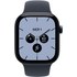 Apple Watch 12 5G - Céramique Bleu nuit 42 mm - Bracelet Sport Bleu marine M/L