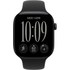 Apple Watch 12 - Aluminium Noir 46 mm - Bracelet Sport Noir M/L
