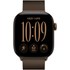 Apple Watch 12 5G - Aluminium Bronze sombre 42 mm - Bracelet Milanais Bronze