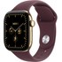 Apple Watch 12 5G - Titane 42 mm - Bracelet Sport Bordeaux M/L