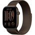 Apple Watch 12 5G - Aluminium Bronze sombre 46 mm - Bracelet Milanais Bronze M/L