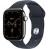 Apple Watch 12 5G - Titane 42 mm - Bracelet Sport Bleu marine M/L