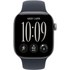 Apple Watch 12 5G - Aluminium Gris sidéral 42 mm Bracelet Sport Bleu marine M/L