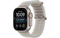 Apple Watch Ultra 4 Titane - Bracelet Océan Gris translucide