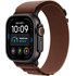 Apple Watch Ultra 4 Titane Noir - Boucle Alpine Bordeaux - L