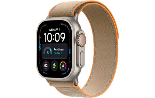 Apple Watch Ultra 4 Titane - Boucle Trail Sable - M/L