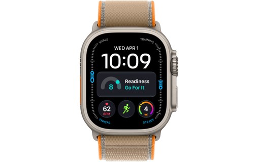 Apple Watch Ultra 4 Titane - Boucle Trail Sable - M/L