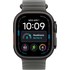 Apple Watch Ultra 4 Titane Noir - Bracelet Océan Noir translucide