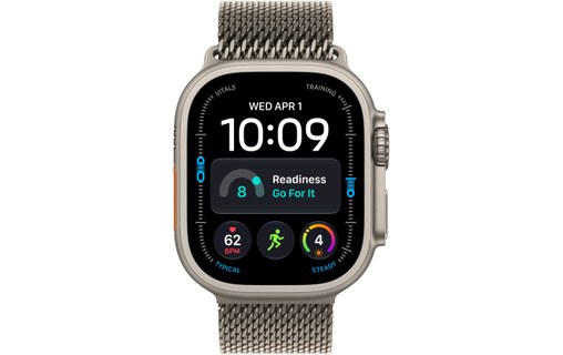 Apple Watch Ultra 4 Titane - Bracelet Milanais en titane - M