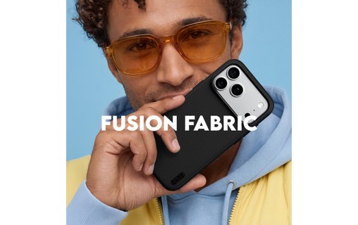 Coque MagSafe pour iPhone 18 Pro - PanzerGlass CARE Fusion Fabric - Noire