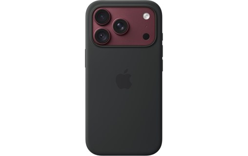 Coque en silicone avec MagSafe pour iPhone 18 Pro - Apple - Noir