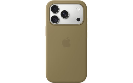 Coque en silicone avec MagSafe pour iPhone 18 Pro - Apple - Olive