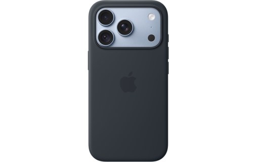 Coque en silicone avec MagSafe pour iPhone 18 Pro - Apple - Bleu marine