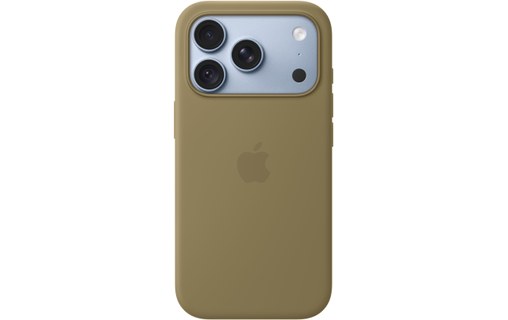 Coque en silicone avec MagSafe pour iPhone 18 Pro - Apple - Olive
