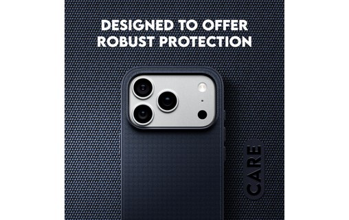 Coque MagSafe pour iPhone 18 Pro - PanzerGlass CARE Fusion Fabric - Bleue
