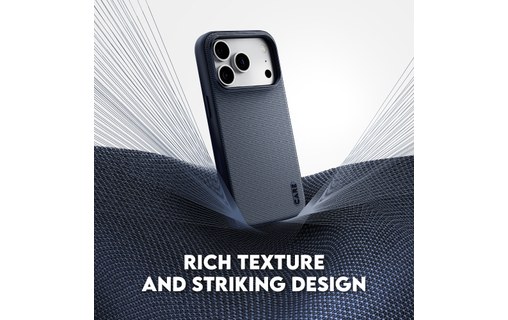 Coque MagSafe pour iPhone 18 Pro - PanzerGlass CARE Fusion Fabric - Noire