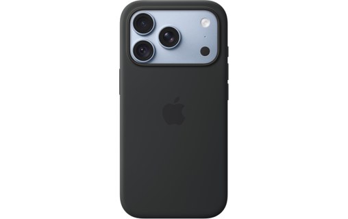 Coque en silicone avec MagSafe pour iPhone 18 Pro - Apple - Noir