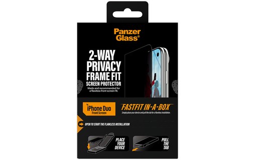 Protection d'écran pour iPhone Duo - PanzerGlass 2-Way Privacy