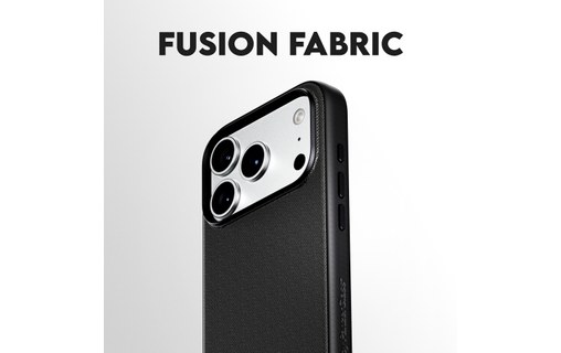 Coque MagSafe pour iPhone 18 Pro - PanzerGlass CARE Fusion Fabric - Noire