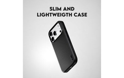 Coque MagSafe pour iPhone 18 Pro - PanzerGlass CARE Fusion Fabric - Noire
